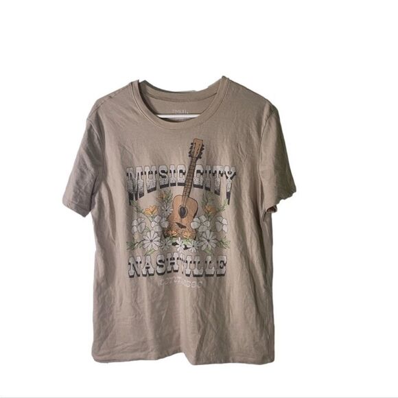 Time and Tru Small Tan Nashville‎ Destination Graphic Tee - Picture 3 of 7